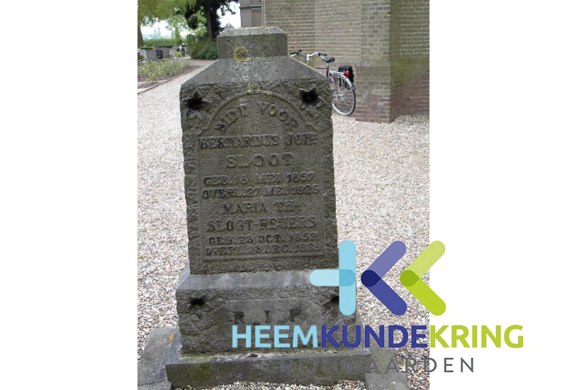 Grafstenen kerkhof Herwen Coll. HKR (58) B.J.Sloot-& M.Th. Sloot Reuers